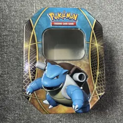 Pokemon TCG Blastoise EX Empty Tin Collectible No Cards - Image 1