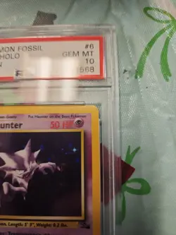 Pokemon Haunter Fossil 1st Edition Holo PSA 10 GEM MINT #6/62 1999 Card WOTC - Image 3