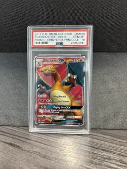 2017 Am Black Star Charizard Holo Promo GX SM60 Pokemon Card PSA 10 Mint - Image 1