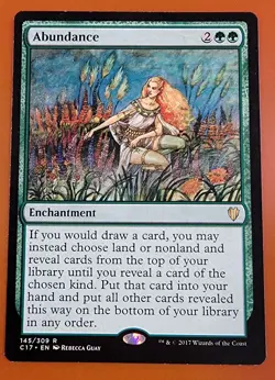 1x Abundance | Commander 2017 | MTG Magic Cards - Image 1