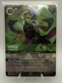 Lorcana Ursula - Deceiver of All (Alternate Art) NM Holofoil Into the Inklands - Image 1