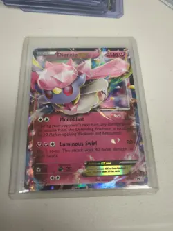 Diancie EX XY43 Black Star Promo Pokemon Card MP - Image 1