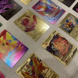 Shining Pokemon Textured Silver, Gold, Foil Rainbow Fan Art Card Lot Of 18 - Image 5
