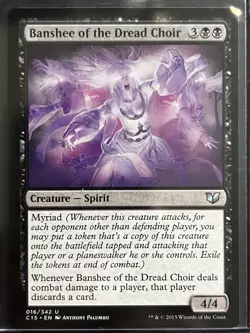 MTG Magic the Gathering Banshee of the Dread Choir (016/342) Commander 2015 - Image 1