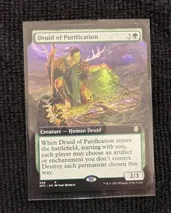 Magic MTG - Druid of Purification (Extended Art) Regular - AFR - Image 1