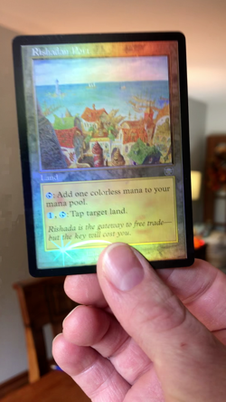MTG - Rishadan Port - Foil - Mercadian Masques - Altered Art - Watch Item Video - Image 2