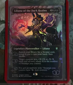 MTG Magic the Gathering Liliana of the Dark Realms Raised Foil English - Image 4