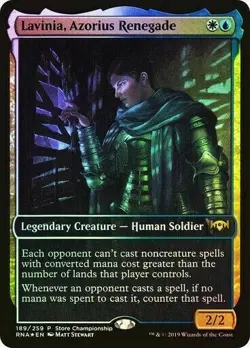 Lavinia, Azorius Renegade - Ravnica Allegiance Promos MTG. [FOIL] [PROMO] NM - Image 1