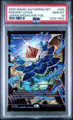 Radiant Lotus (Showcase) Aetherdrift Foil PSA 10 - Image 1
