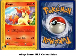 2002 Pokemon, Expedition, #126/165 Ponyta, Common - Image 1