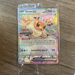 Pokemon SEALED Eevee ex 075/131 Prismatic Evolutions Surprise Box Promo Holo!! - Image 1