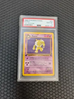 1999 Pokemon Fossil - 1st Edition - Hypno Non-Holo Rare - #23 - PSA 10 - Image 1