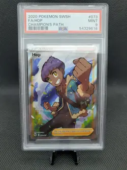 2020 Pokemon Game - Champion's Path - Full Art - 073 Hop PSA 9 MINT - Image 1