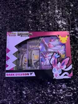 Pokemon: Celebrations: 25th Anniversary Dark Sylveon V Collection Box (SEALED) - Image 1