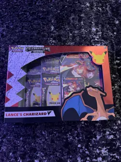 Pokemon: Celebrations 25th Anniversay Lance's Charizard V Collection (SEALED) 820650809392 - Image 1