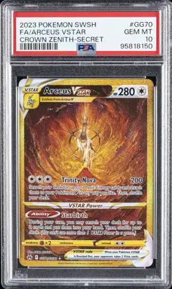 2023 POKEMON SWORD & SHIELD CROWN ZENITH SECRET FULL ART/ARCEUS VSTAR PSA 10 - Image 1