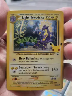 Light Toxtricity Holo SWSH137 Black Star Promo Celebrations Pokemon TCG - Image 1