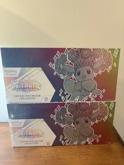 2X Pokemon Prismatic Evolutions Super Premium Collection Sealed Scarlet & Violet - Image 1