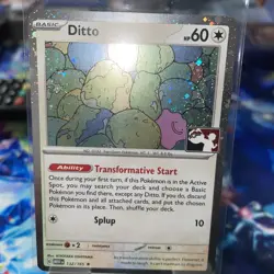 NM Ditto Pokemon Prize Pack Series 6 Promo Pokemon Card Play Stamp Mew 151 132 - Image 2