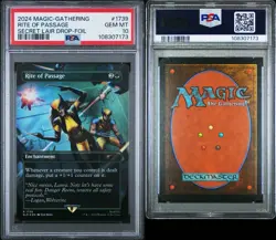 2024 MAGIC the GATHERING Card RITE OF PASSAGE #1739 Secret Lair Drop FOIL PSA 10 - Image 3