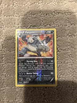 Pokemon TCG Pangoro Reverse Holo Rare Card 75/122 2016 - Image 1