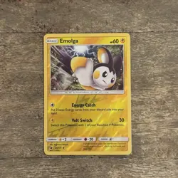 Emolga Reverse Holo 35/111 NM Crimson Invasion 2017 Ultra Rare Pokemon Card - Image 1