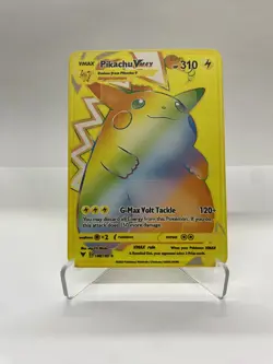 Pikachu Vmax Gold Metal Pokemon Card-Collectible Gift Display！Christmas NICE - Image 4