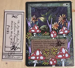 MTG Argothian Pixies Alter Altered Sketch Art Amy WEBER Magic - Image 1