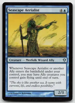 MTG Seascape Aerialist U Zendikar 64 MP - Image 1