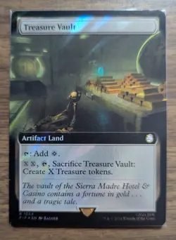 MTG Treasure Vault Extended Art Surge Foil from Universes Beyond: Fallout NM - Image 1