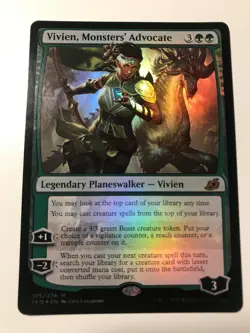 🟢 Vivien, Monsters' Advocate 🟢 PACK FRESH - Ikoria: Lair of Behemoths Foil MTG - Image 1