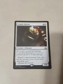 MTG Temple Altisaur - Rivals of Ixalan 028/196 Rare Dinosaur Creature Card - Image 1