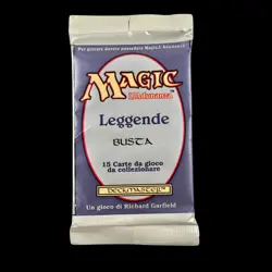 MTG Magic The Gathering Legends Italian Booster Pack 1994 - Image 1