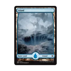 WOTC MTG Battle for Zendikar Island #259 (Extended Border) (C) (Foil) NM - Image 1