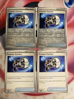 4x Counter Catcher 160/182 Non Holo Playset Uncommon Paradox Rift Pokemon TCG NM - Image 1