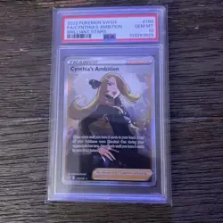 2022 POKEMON BRILLIANT STARS CYNTHIA'S AMBITION ENGLISH 169/172 PSA 10 GEM MINT - Image 1
