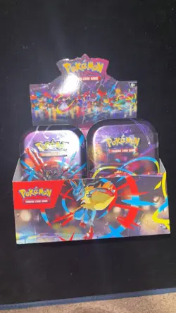 🚛🔥 Pokemon TCG Mega Evolution 9 Mini Tins Display Case Brand New Fast 📦 - Image 1
