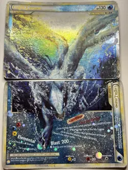 Pokemon Lugia Legend Top and Bottom 113 & 114/123 HeartGold SoulSilver Holo - Image 1