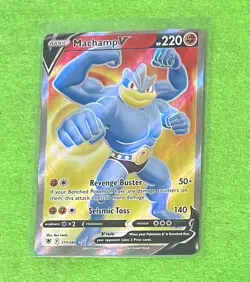 Machamp V 2022 171/189 Full Art Pokemon cards single - Image 1