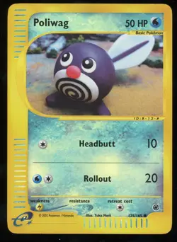 Pokemon 2002 Expedition - Poliwag - Reverse Holo - 125 - Image 1