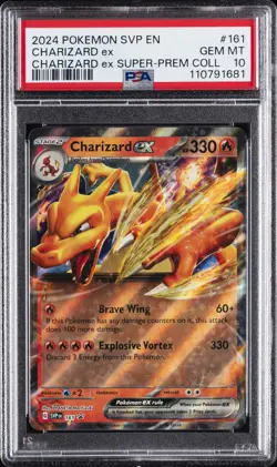 2024 POKEMON SVP EN-SV BLACK STAR PROMO #161 CHARIZARD EX PSA 10 - Image 1