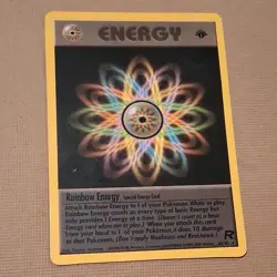Pokemon TCG Rainbow Energy Team Rocket 1st Edition Rare 80/82 LP/NM - TCCCX - Image 1