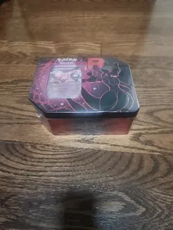 Destined Rivals Team Rocket Tin (MEWTWO ex) - Sealed New - Pokemon TCG - Image 2
