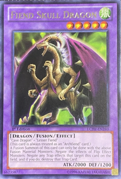 Fiend Skull Dragon LCJW-EN240 Rare 1st Edition Joey’s World YuGiOh TCG Card - Image 1