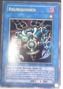 Yugioh Relinquished SRL-029 Trading Card Game TCG CCG - Image 1