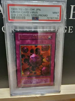 PSA9 Yugioh DDS-009 NoRef Crush Card Virus Ultra GB Promo 1st Japanese 1999 - Image 1
