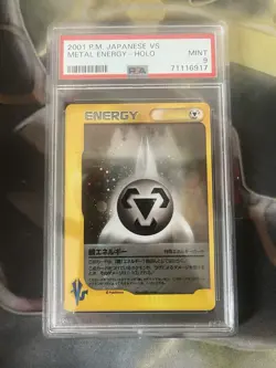 PSA 9 MINT Metal Energy-Holo Japanese Vs Series Pokemon Card - Image 1