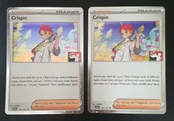 CRISPIN 133/142 (x2), HOLO, PRIZE PACK SERIES 7, POKEMON CARDS (LP/NM) - Image 1