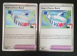 HOP'S CHOICE BAND 148/159 (x2), HOLO, STAMPED, PRIZE PACK 7, POKEMON CARDS (NM) - Image 1