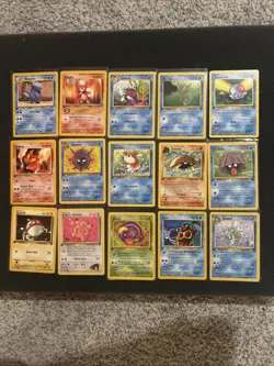 Lot Of 15 1st Edition Pokemon Cards Vintage. Non Holo. LP+ WOTC Era - Image 1